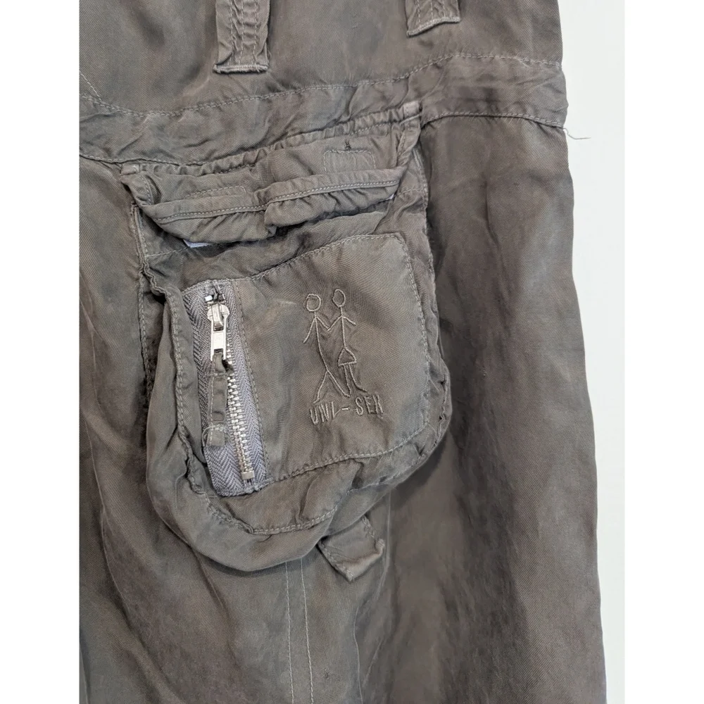 Johnny Was Pete & Greta Green Cargo Cupra Rayon Pants Size 8 - Picture 4 of 8